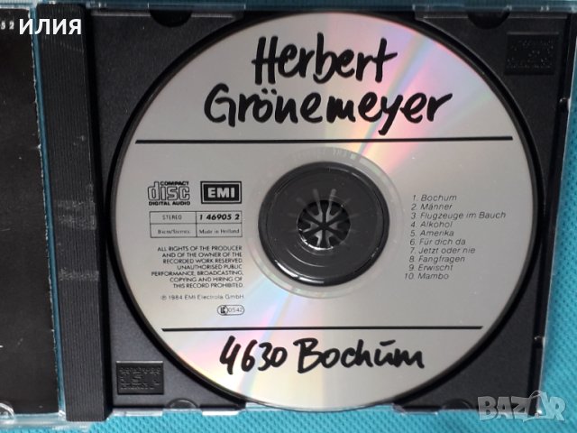 Herbert Grönemeyer – 1984 - 4630 Bochum(Pop Rock), снимка 5 - CD дискове - 44863527