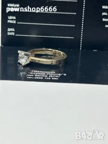 Златен пръстен 14 карата , снимка 3 - Пръстени - 48581703