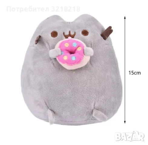 Фейсбук емотиконка Pusheen котка декорация за дома., снимка 3 - Плюшени играчки - 50435524