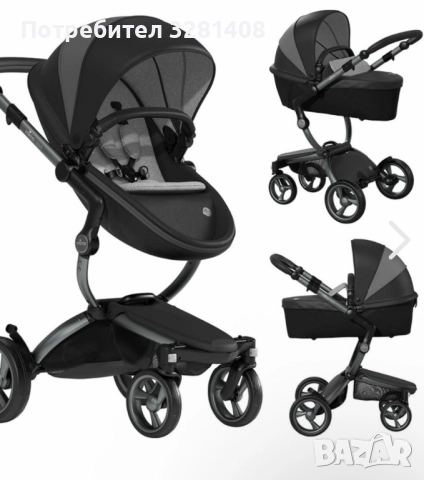 Количка Mima Xary 2 в 1 black