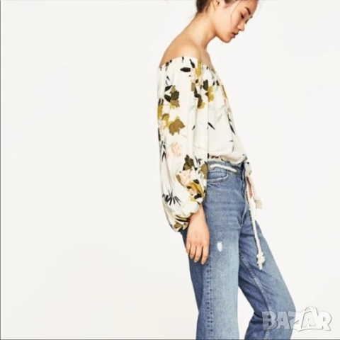 Zara боди- блуза С размер , снимка 8 - Блузи с дълъг ръкав и пуловери - 53578961