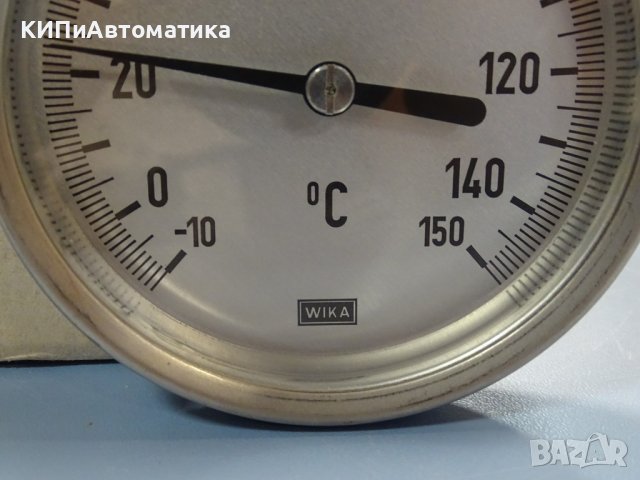 биметален термометър Wika thermometer ф100mm, -10/+150°C, L-500mm, снимка 3 - Резервни части за машини - 37103352