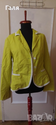 Дамско сако неоново жълто размер М/Л, снимка 3 - Сака - 52074479