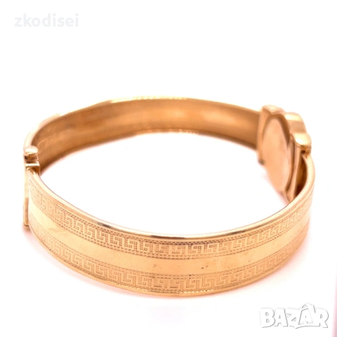 Златна мъжка гривна 16,72гр. 14кр. проба:585 модел:37066-1, снимка 4 - Гривни - 53349789