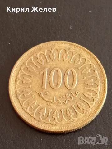 Стара монета 100 милима 1983г. Тунис за КОЛЕКЦИЯ ДЕКОРАЦИЯ 34837, снимка 2 - Нумизматика и бонистика - 48905411