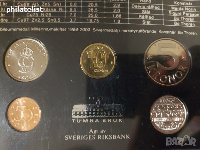 Швеция 2000 - Комплектен сет в Нумизматика и бонистика в гр. Русе ...