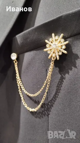 Мъжка брошка , снимка 4 - Други - 49573565