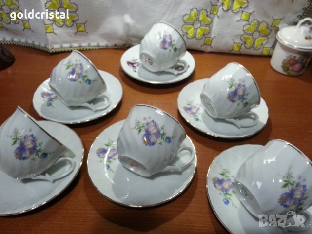 Стар български порцелан чаши за чай , снимка 7 - Антикварни и старинни предмети - 43899619