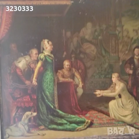 Картина принт с дървена рамка стара, снимка 13 - Антикварни и старинни предмети - 51247262