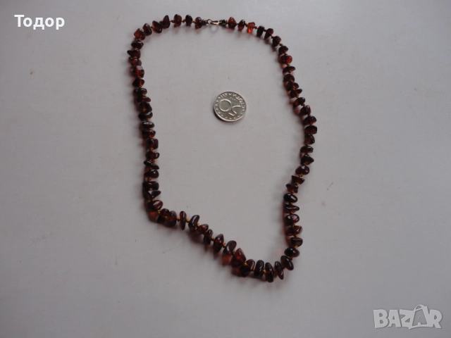 Страхотно колие гердан балтийски кехлибар 3