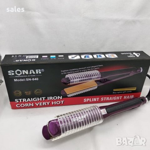 Преса за изправяне на коса SONAR SN-840, снимка 2 - Преси за коса - 26392814