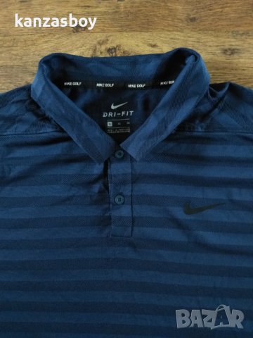 NIKE Men's Dry Stripe Golf Polo - страхотна мъжка тениска КАТО НОВА ХЛ, снимка 3 - Тениски - 40405336