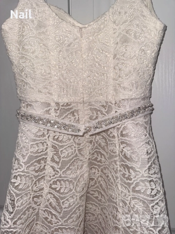 Официална рокля AVIN от дантела с перли и камъни, снимка 9 - Рокли - 51643217