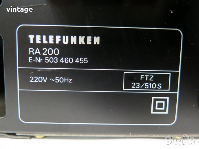 Telefunken set RA 200_RC 200_RT 200, снимка 11 - Аудиосистеми - 38017650