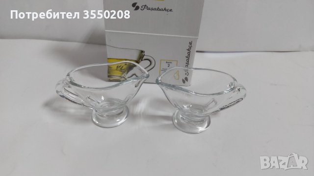 Сосиерки стъкло, 2 броя, снимка 1 - Аксесоари за кухня - 43593398