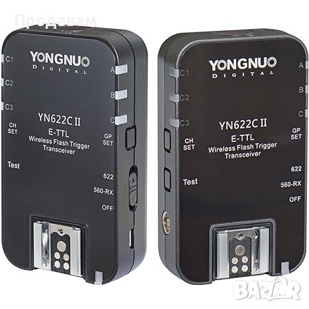 💕🧸YONGNUO digital wireless flash trigger transcelver 1/8000s за фотоапарат Canon , снимка 2 - Друга електроника - 44052134