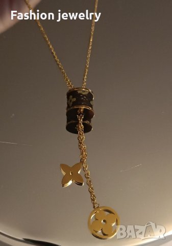  колие Louis Vuitton  медицинска стомана, снимка 2 - Колиета, медальони, синджири - 40805810