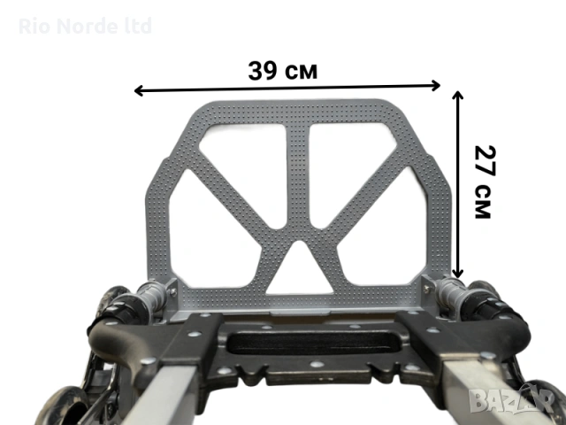 Транспорта количка сгъваема с 3 колелета и 75кг товар, снимка 8 - Друго търговско оборудване - 53367385
