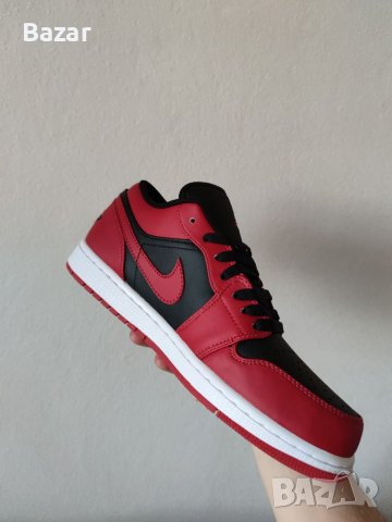 Nike Air Jordan 1 Low Reverse Bred Нови Оригинални Обувки Червени Черни Размер 42 Номер Маратонки , снимка 2 - Маратонки - 39174824