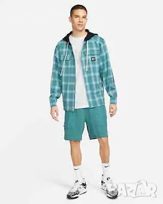 NIKE KD Kevin Durant Men's Hooded Basketball Flannel - страхотно мъжко горнище НОВО L, снимка 3 - Спортни дрехи, екипи - 49263178