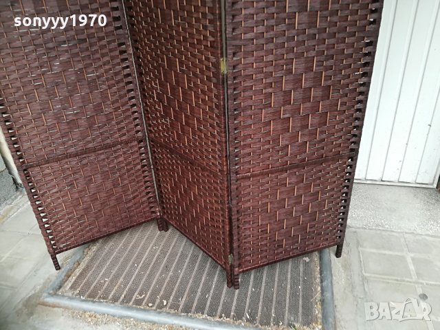 параван-180х150см-дърво/плетка 2104211030, снимка 8 - Други ценни предмети - 32627988
