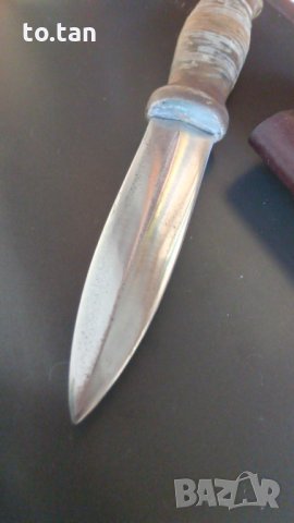 Ръчно направен двуостър нож, снимка 3 - Ножове - 28370295