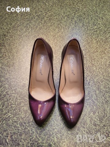 Лилави обувки Мегияс, снимка 2 - Дамски обувки на ток - 43672439