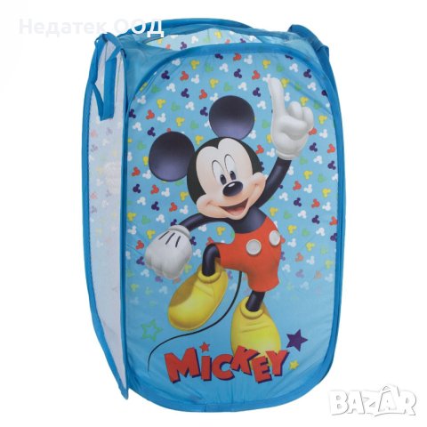 Сгъваема кутия за играчки Mickey, Синя, 35x35x58 см