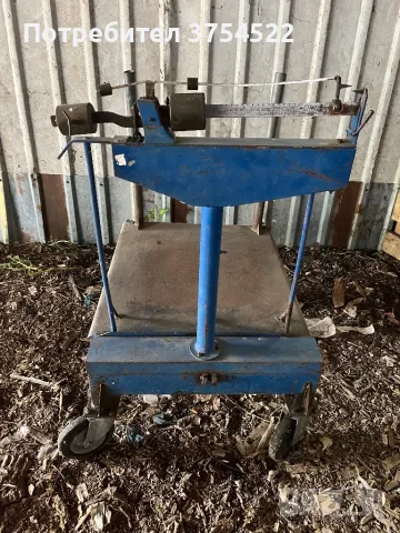 Голям кантар до 500 кг с колелета за по лесно преместване , снимка 10 - Друго търговско оборудване - 50429111