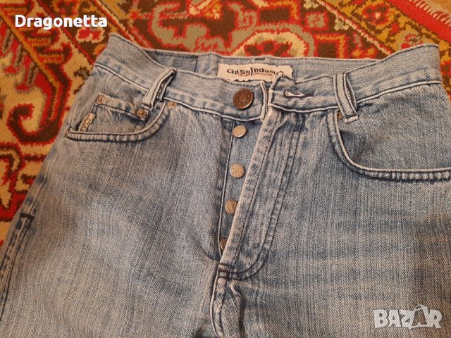Дънки Gass jeans,Прави,Оригинални,размер W 27 L 34, снимка 2 - Дънки - 38186143