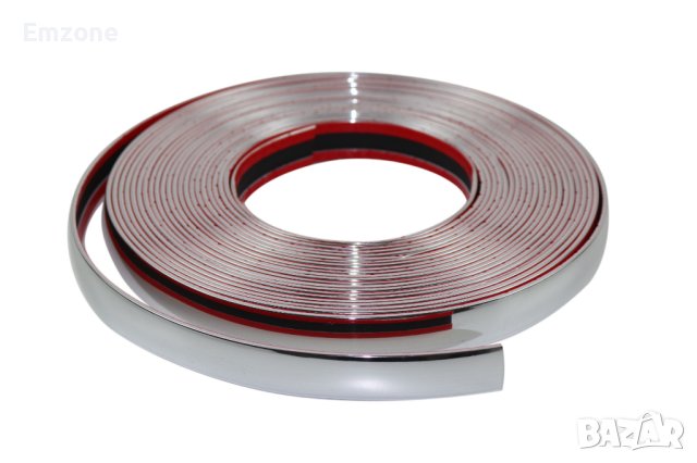 Декоративна лайсна автомобил универсална самозалепваща лента 10м х 25мм Хром, снимка 4 - Аксесоари и консумативи - 39277059