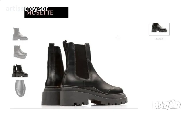 Musette, боти естествена кожа, номер 38, снимка 3 - Дамски боти - 48931803