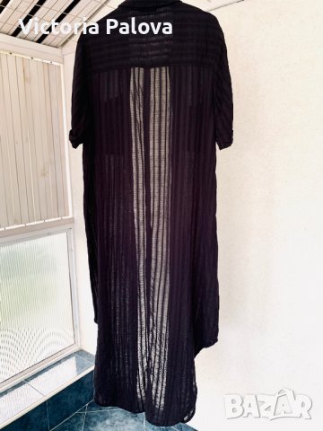 Дълга рокля-риза-наметало NEUW, снимка 9 - Рокли - 37956861