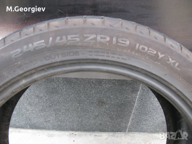 2бр.Nokian ZLINE 245/45/19 DOT 10/18-6,2 mm, снимка 6 - Гуми и джанти - 27347319