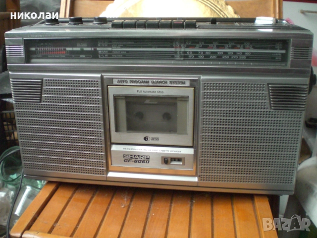 SCHARP радиокасетофон japan касетофон оригинален голям 