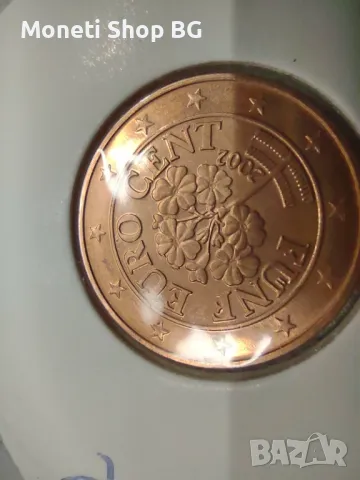 Селекция от 1-2 и 5 Евроцента - АВСТРИЯ- UNC 2002г., снимка 2 - Нумизматика и бонистика - 48823312