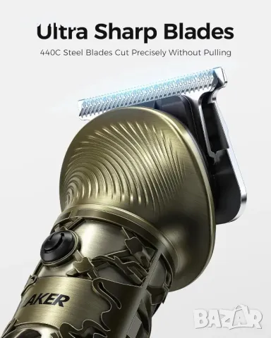 GLAKER Безжичен акумулаторен тример за мъже 6 в 1, (черен) ; (златен), снимка 3 - Машинки за подстригване - 50355273