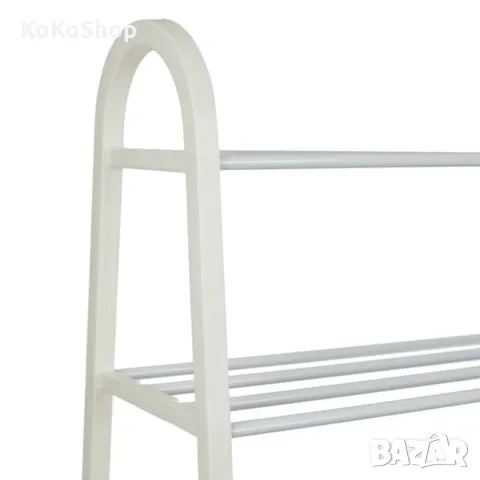 Бяла етажерка за обувки-61x28x64 см./етажерка за обувки/органайзер за обувки/стелаж за обувки, снимка 3 - Етажерки - 50078792