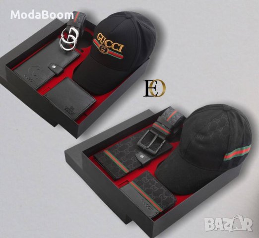 💥Gucci луксозни мъжки подаръчни комплекти / различни цветове 💥, снимка 4 - Портфейли, портмонета - 43505770