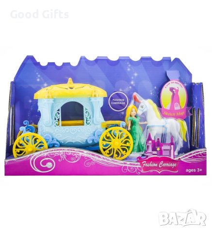 Кукла Принцеса Пепеляшка с Каляска и кон, снимка 2 - Кукли - 43140418