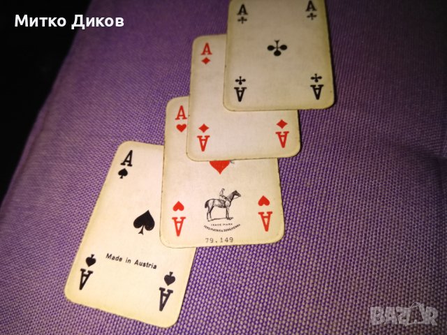 Колекционерски нови маркови много малки карти 2х52бр  1960s Piatnik  Vienna Austria пласт.кутия, снимка 6 - Карти за игра - 39457821