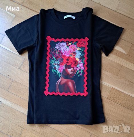 Дамски тениски ръчно декорирани., снимка 1