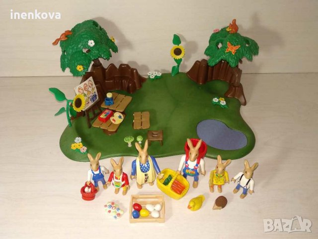 Playmobil великденски зайчета и работилница за боядисване на яйца Плеймобил Включени са фигурки от н, снимка 2 - Фигурки - 28790850