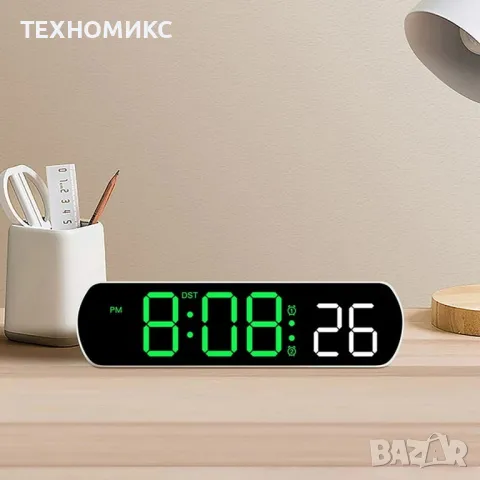 Цифров часовник с LED осветление 