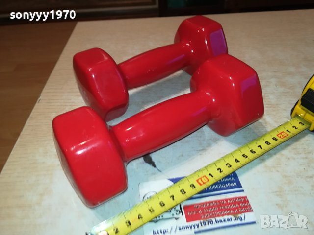 ГИРИ 2Х2,5КГ С ГУМЕНО ПОКРИТИЕ 0912232122, снимка 3 - Фитнес уреди - 43342800