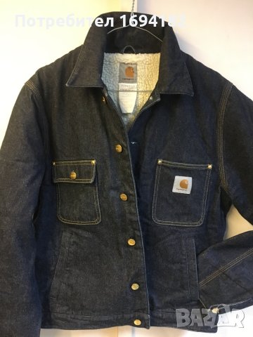 Carhartt дънково яке с каракул