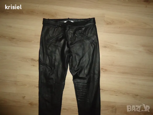 ЕСТЕСТВЕНА АГНЕШКА КОЖА--СТРАХОТЕН ПАНТАЛОН--L номер, снимка 5 - Панталони - 48222553