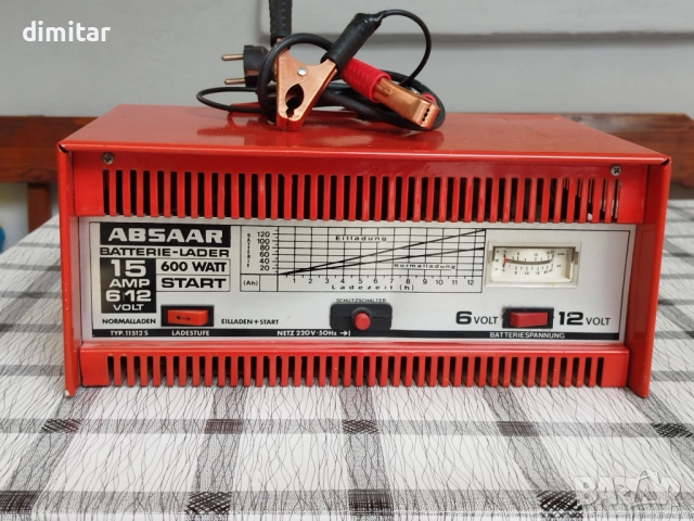 Бързо зарядно за акумулатор  ABSAAR 600 W - 6- 12 V, снимка 3 - Аксесоари и консумативи - 51855756
