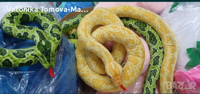 Плюшена змия 300см, снимка 2 - Плюшени играчки - 47965252