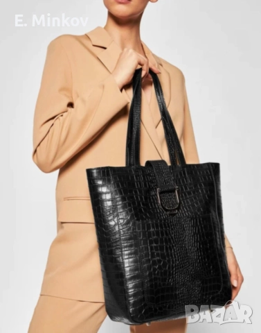 Дамска чанта от естествена кожа, снимка 3 - Чанти - 51509367